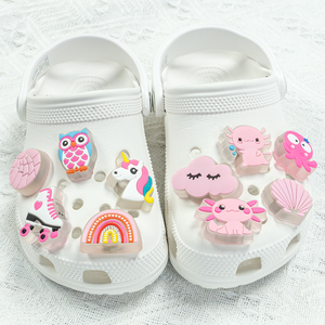 Tùy chỉnh ánh sáng lên giày quyến rũ vui cao su làm tắc nghẽn phụ kiện Kawaii tình yêu trái Tim Kim Cương kỳ giông <span class=keywords><strong>LED</strong></span> PVC trang trí Giày - Product Image 2