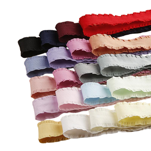 Nastro Grosgrain con Bordo Arricciato per Fiocchi per Capelli <span class=keywords><strong>e</strong></span> Artigianato, Fornitura all'Ingrosso in Tinta Unita per Fermagli per Capelli o Cappelli Decorati - Product Image 1