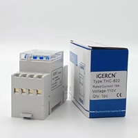 Minuteur électrique à double canal six langues, contrôle automatique 24h/24, 7 jours/7, 110V AC 16A, relais de contrôle de minuterie THC-822