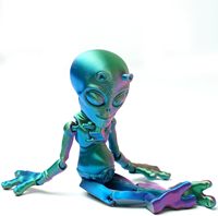BANPIWOLG Modèle d'alien imprimé en 3D, figurine flexible, jouet, statue, cadeau amusant et cool, décoration pour la maison/le bureau, cadeau de festival pour adultes et adolescents