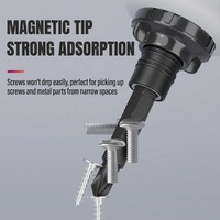 LEIGHLY 12-en-1 – Jeu de tournevis courts à double embout en acier au chrome-vanadium, poignée ergonomique antidérapante, kit de réparation pour espaces étroits, robuste
