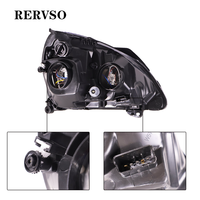 Lampe frontale de bonne qualité (noir) pour Renault Clio 01 Oem L 7701051769 R 7701051770 XF711-003B