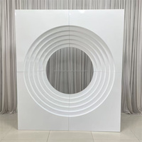 Support de toile de fond de mariage LED rond moderne, arche lumineuse géométrique circulaire pour la décoration de scène de mariage, accessoires pour événements et fêtes