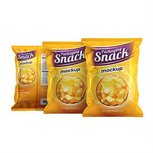 ถุงพลาสติกอลูมิเนียมฟอยล์แบบผสมทำจากผลไม้แห้งแบบลามิเนตอาหารขนมฝรั่งเศษถุงบรรจุภัณฑ์ชิป - Product Image 1