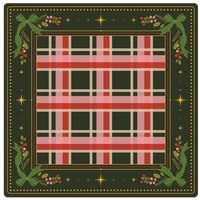 Set Mahjong Akrilik Mewah Natal, Cetakan Ornamen Liburan Kustom, Ubin Mahjong, Hadiah Permainan Meja Festival Natal
