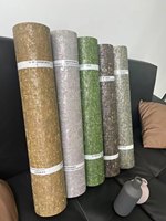 Papier peint flexible 58*3000MM Nouveautés Vert rouille Décoration intérieure Autocollant mural auto-adhésif Texture rouille Surface intérieure