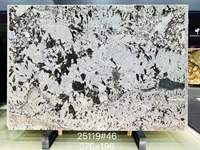 Plateau d'îlot en granit blanc transparent Orion, plan de travail en granit translucide Alpinus, belle dalle de granit blanc pour escalier
