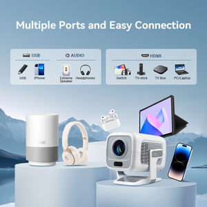 Proyector de Cine en Casa Inmersivo <span class=keywords><strong>4K</strong></span> LED con Enfoque Automático |   Android 14 WiFi 6 |   Soporte 1080P 8K |   3D |   Auriculares Portátiles para Dormitorio y Juegos con Cancelación de Ruido de 30dB - Product Image 6