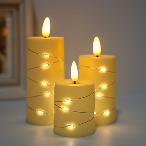 Velas LED sin Llama de 2 Pulgadas con Control Remoto y Cadena de Luces para Decoración del Hogar, Bodas, Halloween y Festivales - Product Image 4