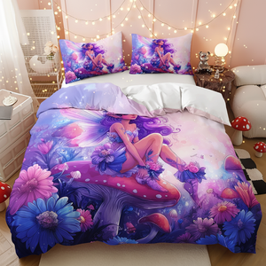 Set Copripiumino e Lenzuola con Stampa Artistica Africana Moderna di Lusso per Ragazze - Product Image 1