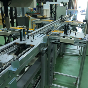 Double Speed Chain Conveyor for High Precision Handling of Electronic Parts with Custom Pallet Fixture and Stopping Devices - Product Image 1