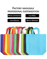 Sac Écologique Non Tissé Lilalila avec Impression, Recyclable, Non Tissé Stratifié, Logo Personnalisé, Sac de Courses Réutilisable