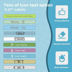 Phoemo-Impresora térmica P12/ P12PRO, 12mm x 4m, cintas de repuesto de plástico de colores mezclados para <span class=keywords><strong>DYMO</strong></span> <span class=keywords><strong>Letra</strong></span> <span class=keywords><strong>Tag</strong></span> - Product Image 5