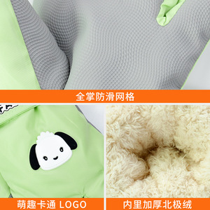 Gants de ski pour enfants, doublure polaire, écran tactile, chauds pour l'hiver, pour garçons de 6 à 10 ans, dessin animé, épaissis, coupe-vent - Product Image 4