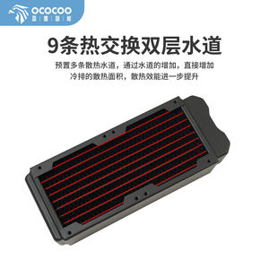 หม้อน้ำทองแดงระบายความร้อนด้วยน้ำ Yingbo CRD16T 80X2 สำหรับอุปกรณ์อุตสาหกรรม - Product Image 4