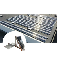 Support de fixation solaire en aluminium pour panneaux photovoltaïques sur toit plat en béton, structure de support, installation rapide
