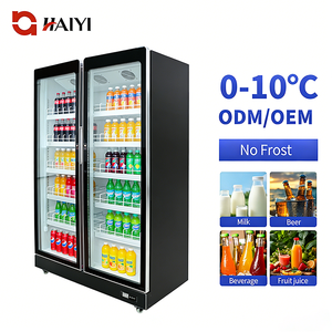 Refrigerador Vertical de Doble Puerta para Supermercado, Enfriador de Bebidas con Estantes Ajustables para Vino y Cerveza - Product Image 2