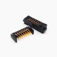 Conector de batería para ordenador portátil, macho y hembra, de 2,0mm, 7 pines, interfaz de alimentación electrónica automotriz, tipo de hoja, Pin recto para enchufe lateral