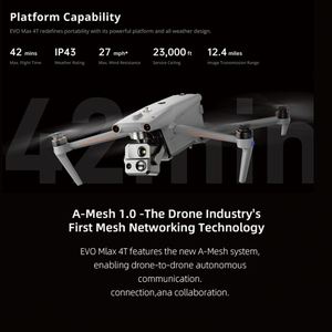 AUTEL EVO Max 4T Integrates a Wide-angle Zoom Infrared Laser Ranging System and Is a 720° Obstacle Avoidance Drone - Product Image 5
