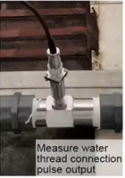 Caudalímetro Digital Medidor de Flujo de Turbina para Líquidos, Agua, Aceite, Alcohol, Diésel y Gasolina