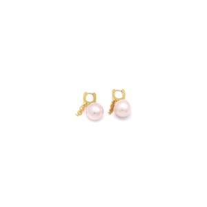 Pearl <b>Earrings</b> 316L Stainless Steel PVD Gold Plating Sustainable Resistant Jewelry For Women - Product Image 1