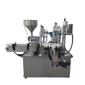 Automatic plastic glass plastic perfume shampoo cosmetics nail polish bottle automatic archiving screw capping machine