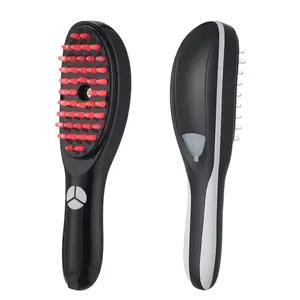 Trend Product 2024 Anti Hair Loss Massage Therapy Ions Vibration Red Blue Light Massage Brush Electric Laser Hair Growth Comb