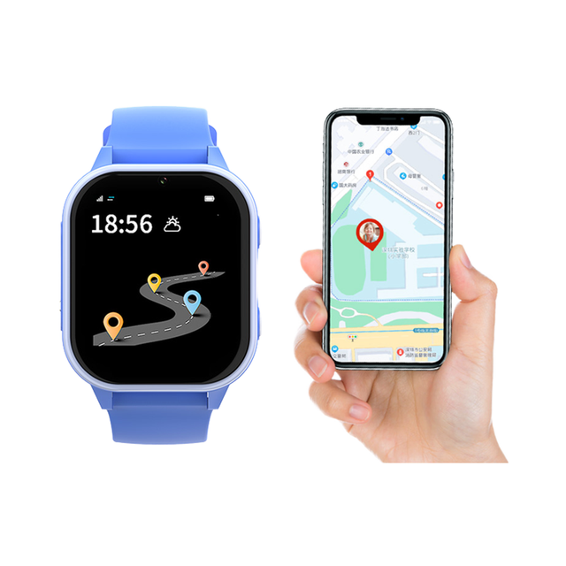 Wholesale Kids Smart Watch 4G SIM Card Video Call Positioning Removable Straps IP67 Waterproof GPS Tracker Magnetic Touchscreen