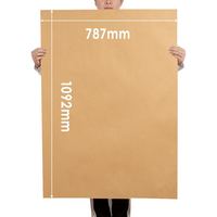 Factory Big 80/120/230gsmr Brown Kraft Paper Rolls Unbleached Brown Kraft Paper Wholesale Unbleached Brown Kraft Paper /Bleached