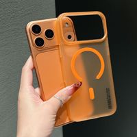 Étui robuste antichoc givré avec dissipation thermique et chargement magnétique sans fil de luxe pour téléphones mobiles 17 Pro Max
