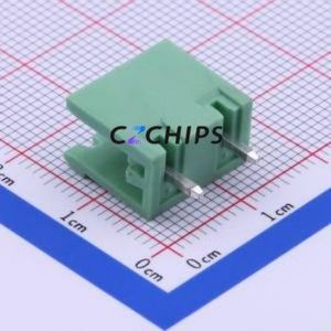 DB2EV-7.62-2P-GN Plug-in Terminal Block Through hole,P=7.62mm Connector Board-to-Board / Socket - Open 1x2P 7.62mm Green - Product Image 2