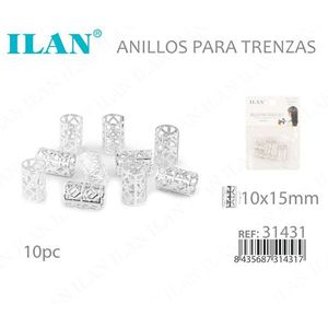 Anelli per trecce 10x15mm per extension per capelli, 10 pezzi - Product Image 3