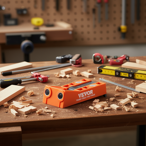 Sistema de plantilla para agujeros de bolsillo mini, juego de brocas con abrazadera en C de 9 pulgadas para proyectos de carpintería DIY - Product Image 2