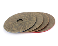 Pad Poles & Penggosok Lantai Resin Berlian 4 Inci 100mm untuk Batu Granit Marmer - Grit 50 yang Dapat Disesuaikan # -3000 #