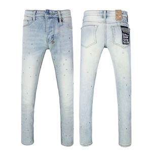 Jean en denim déchiré extensible vintage Ksubiy de marque de luxe de haute qualité, séchage rapide, style streetwear hip-hop pour homme - Product Image 4
