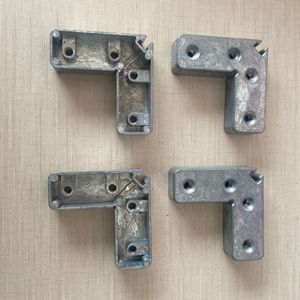 Connecteur d'angle en alliage de zinc Huayi Parts 20 mm, style minimaliste, ultra-étroit, pour portes et fenêtres, installation par vis - Product Image 1