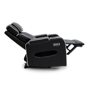 Sillón Reclinable Eléctrico de Cuero Geeksofa para Cine en Casa con Portavasos y Almacenamiento en el Reposabrazos para Sala de Estar - Product Image 3