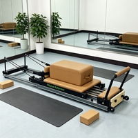 Appareil de Pilates pliable pour usage domestique, avec cadre en aluminium, conçu pour le renforcement du tronc et l'entraînement de la flexibilité
