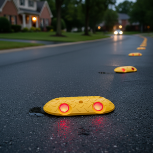 Oval NR/SBR Road Stud <b>White</b> Reflective Road <b>Marker</b> for Driveways IP65 Waterproof Ground Mount No Power Required - Product Image 3