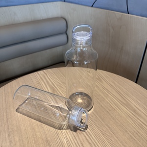 Nouvelle arrivée, bouteille d'eau en verre borosilicate personnalisable de 500 ml/900 ml, bouteille de sport portable avec poignée et couvercle, pour café, jus, sans BPA - Product Image 2