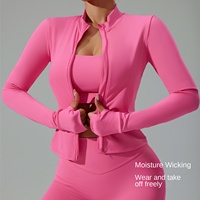 Combinaison de yoga à manches longues avec fermeture éclair pour l'hiver, veste de course et de fitness pour femmes, respirante, résistante à l'eau, séchage rapide, Cloud Sense
