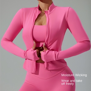 <span class=keywords><strong>Tuta</strong></span> da Yoga Invernale con Zip a Maniche Lunghe per <span class=keywords><strong>Donna</strong></span>, Giacca da Corsa e Fitness Traspirante, Resistente all'Acqua e ad Asciugatura Rapida - Product Image 3