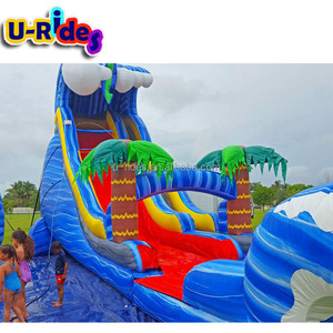 Tobogán de agua de salto de castillo inflable de altura superior de gato Jerry de grado comercial para Parque de diversión - Product Image 3