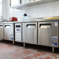 Plan de travail réfrigéré Yindu pour cuisine commerciale, table de préparation avec dégivrage automatique, sans givre, certifié Energy Star