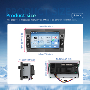 Autoradio Android Hikity 4+128G/4+64G 7'' pour Opel Astra/Antara/Corsa/Zafira/Meriva, CarPlay sans fil, Android Auto, écran Incell - Product Image 4