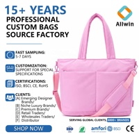 Sac à main matelassé léger et doux pour femme, grand sac fourre-tout rembourré en duvet, sac à bandoulière matelassé