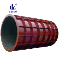Coffrage en acier pour colonne ronde, moule en acier pour colonne circulaire pour béton