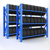 Supports à pneus en acier lourds pour quincailleries et expositions et étagère de stockage en entrepôt