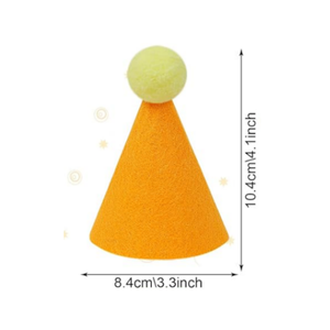 Mini parti şapkaları dolması hayvanlar doğum günü partisi için koni şapkalar bebekler köpek kedi tavşan yavru çeşitli hayvan doğum günü süslemeleri - Product Image 3
