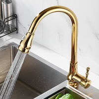 Mitigeur de cuisine monotrou en acier inoxydable chromé robinet de pulvérisation extractible chaud et froid Style classique bon prix